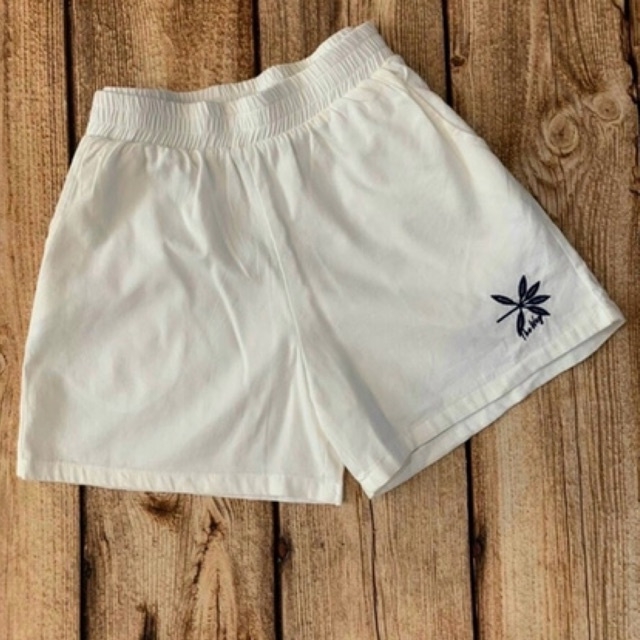 Quần short nữ, quần short thời trang nữ chất đũi thêu hoa