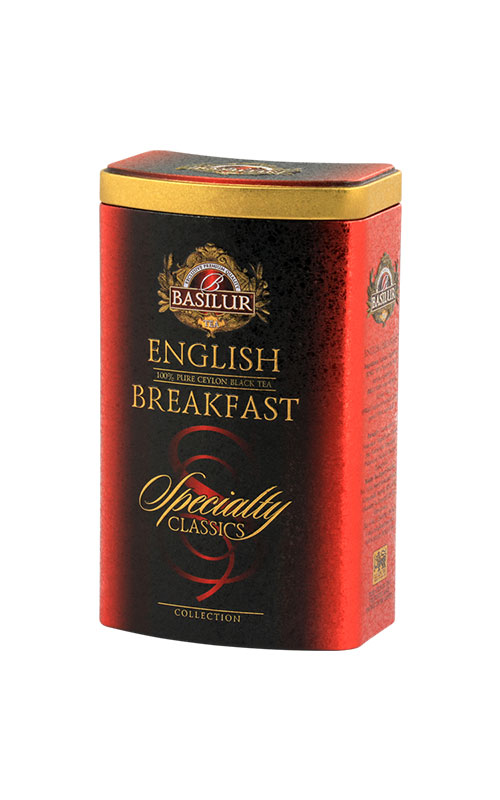 Trà đen Ceylon Basilur English Breakfast cao cấp 100g Hộp thiếc