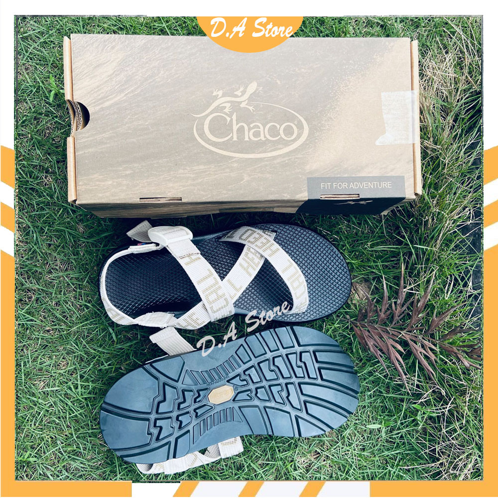 Giày Dép Chaco mẫu DÂY CHỮ đế thường 35-43 D.A Store dép  xăng đan nam nữ bền bỉ, năng động, bao bền - 2