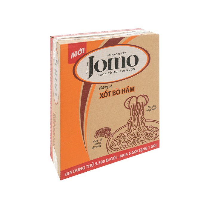 Thùng 30 goi mì Jomo vị xốt bò hầm 78g