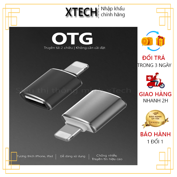 Đầu chuyển đổi lightning sang usb 3.0 - otg - hợp kim cao cấp