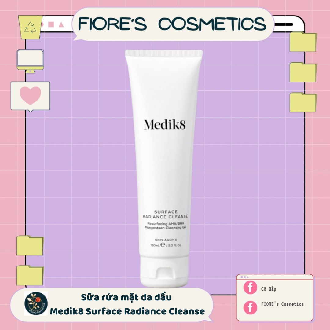 Sữa rửa mặt Medik8 Surface Radiance Cleanse