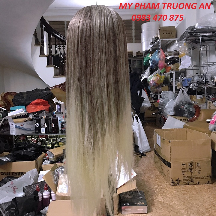 Đầu manocanh học làm tóc Chịu nhiệt độ cao tóc dài 60cm