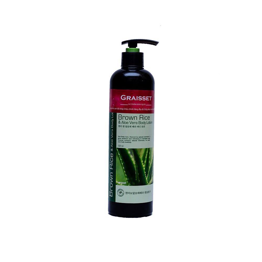 Sữa dưỡng thể tinh chất gạo lứt & lô hội hyssop brown rice & aloe vera body lotion
