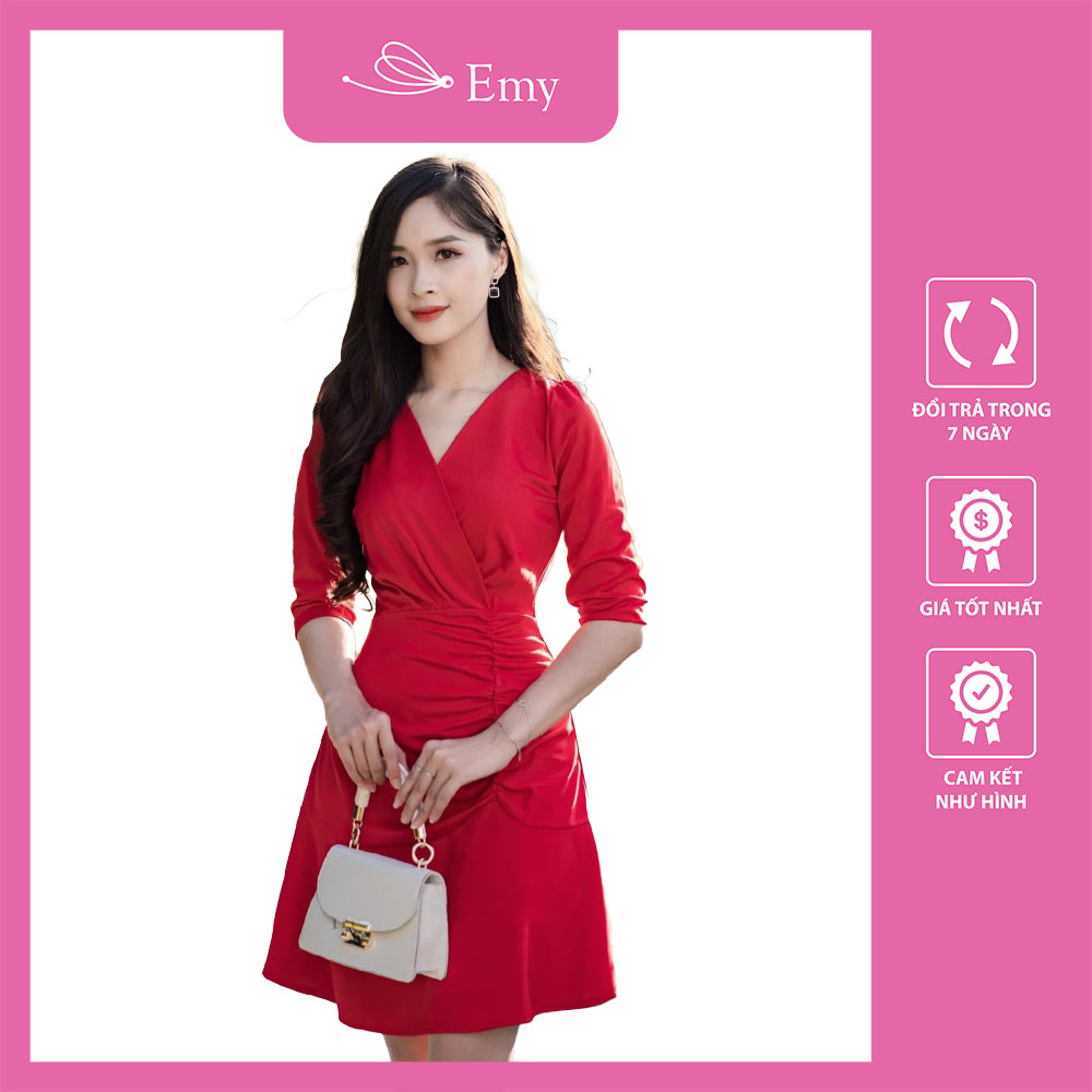 [HCM]ĐẦM ĐỎ NHẸ NHÀNG XINH XẮN ĐỦ SIZE SMLXLXXL - VV1043