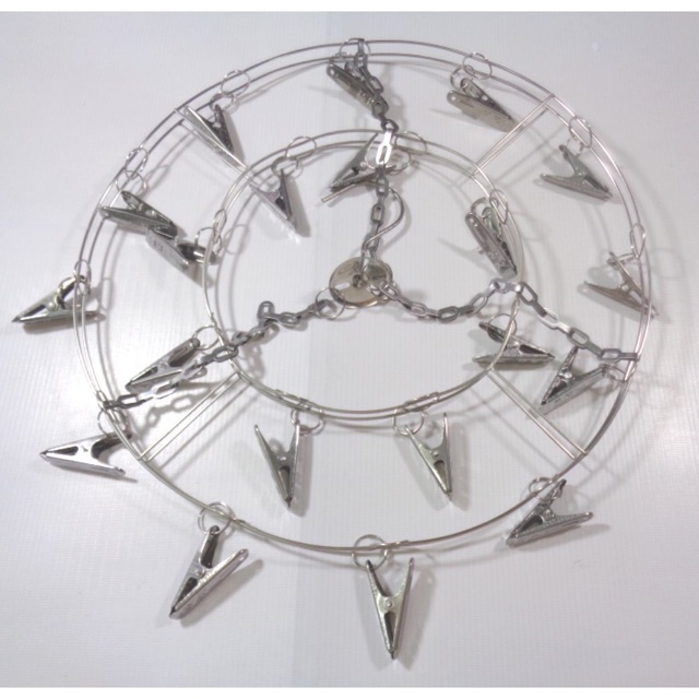 Mắc dù tròn, mắc treo quần áo 100% inox 304 xịn - móc dù tròn inox 304 phơi tất vớ, khăn áo quần sơ sinh