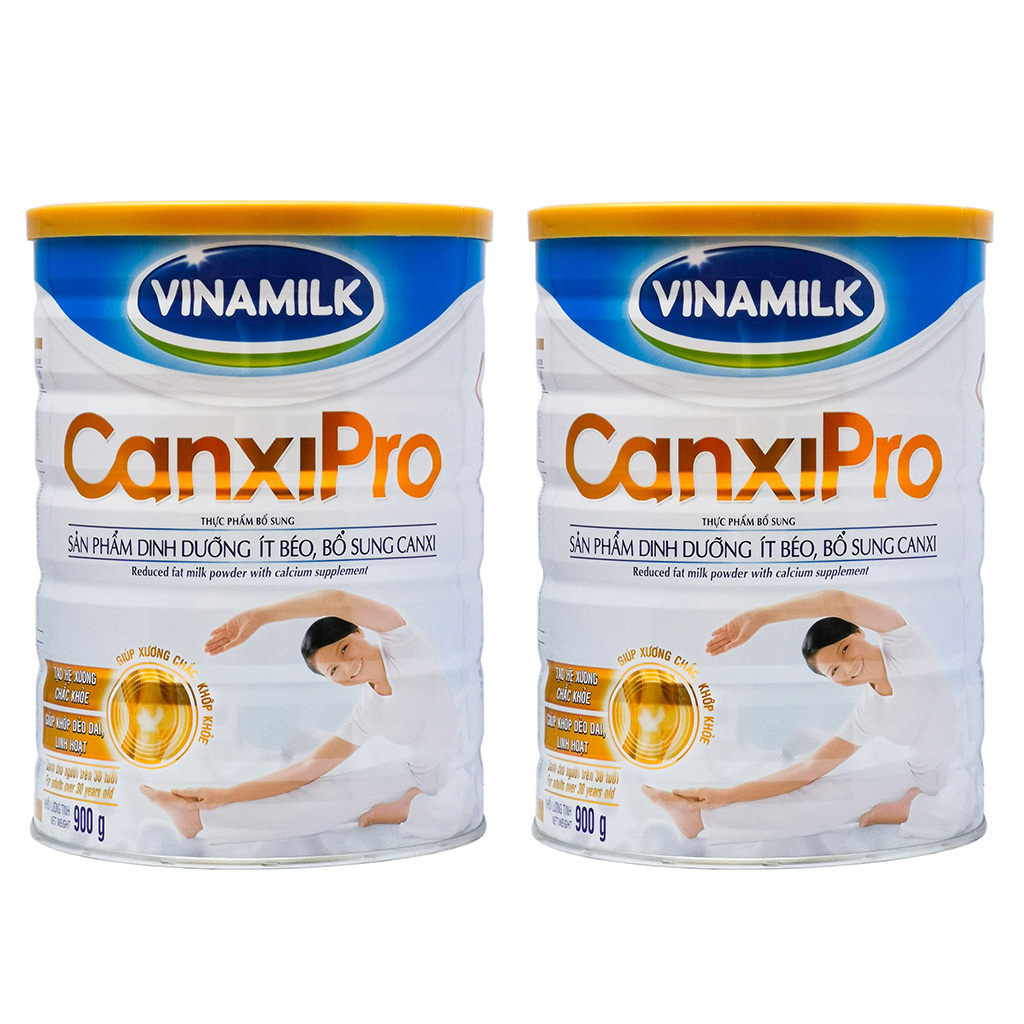 Combo 2 Hộp Sữa Bột Vinamilk CanxiPro 900gr