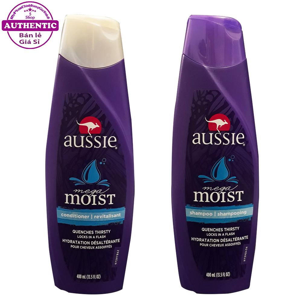 Cặp dầu gội xả phục hồi tóc hư tổn dành cho tóc khô aussie 400ml date 09/2020