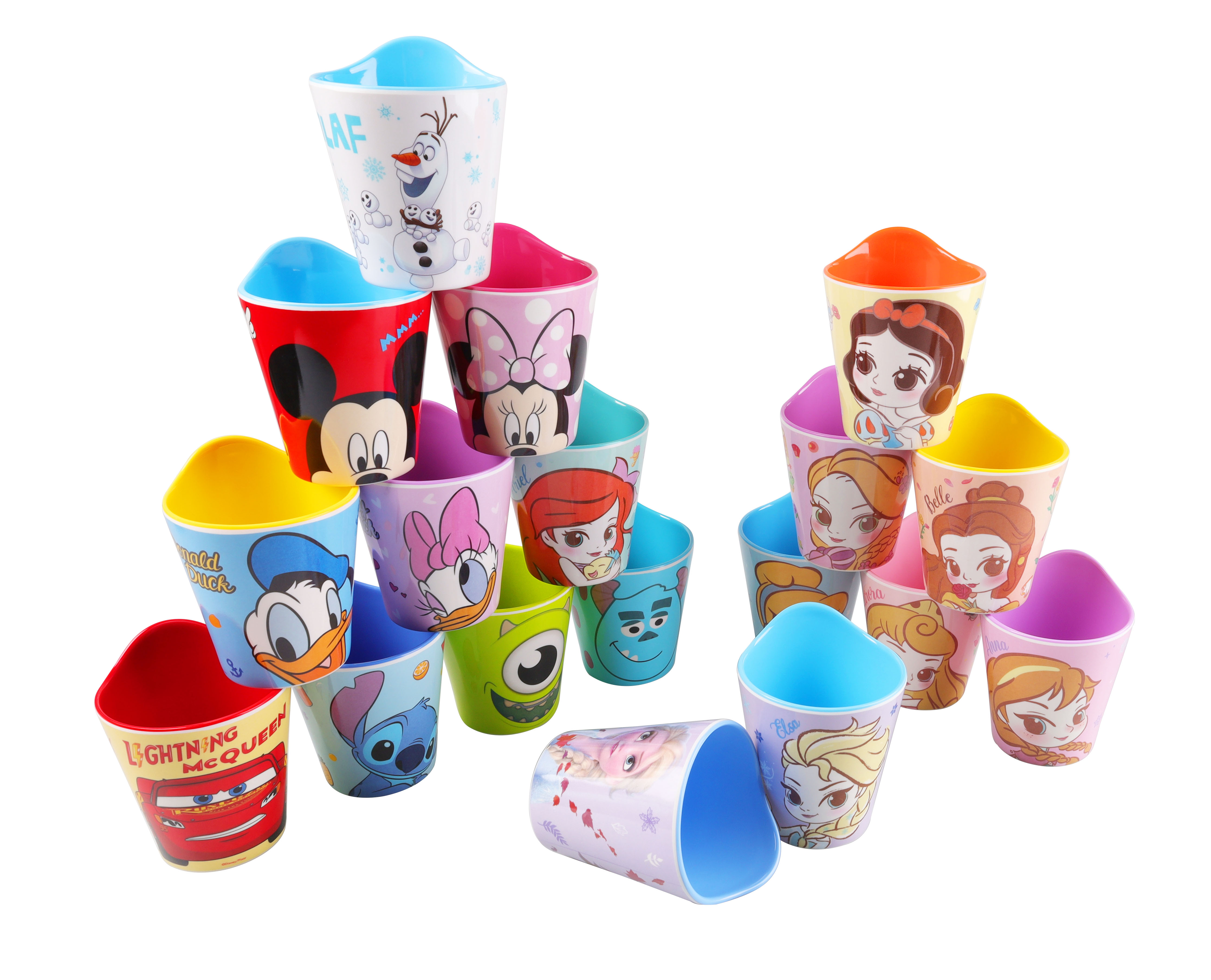 Ly Melamine 2 màu xịn xò cho bé