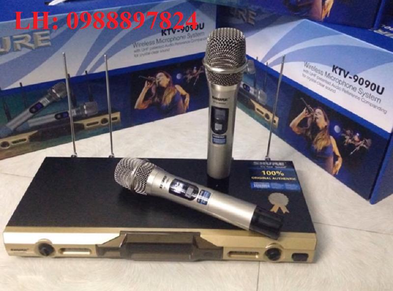Micro shure ktv 9090u – micro không dây đúc nguyên chiếc