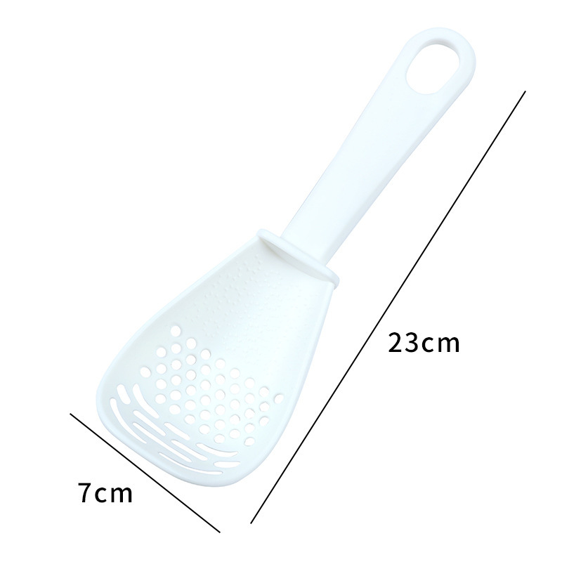 Bếp thìa nấu ăn đa chức năng nghiền Mashing và tẩy sạch tỏi Colander Spoonhousehold ép khoai tây nghiền