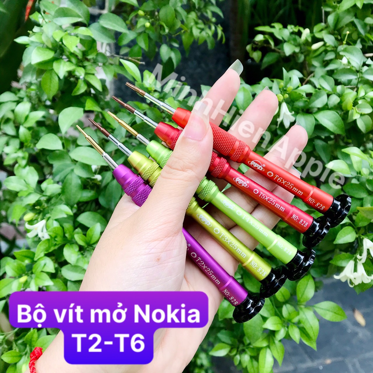 Bộ vít mở nokia, samsung, htc, huawei, oppo,... vít t2 t3 t4 t5 t6 đầu có nam châm hít ốc
