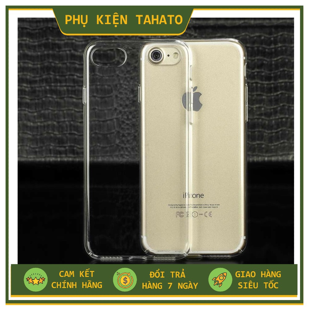 ỐP LƯNG IPHONE 6/6S/6Plus/6SPlus/7Plus/8Plus/X DẺO TRONG SUỐT