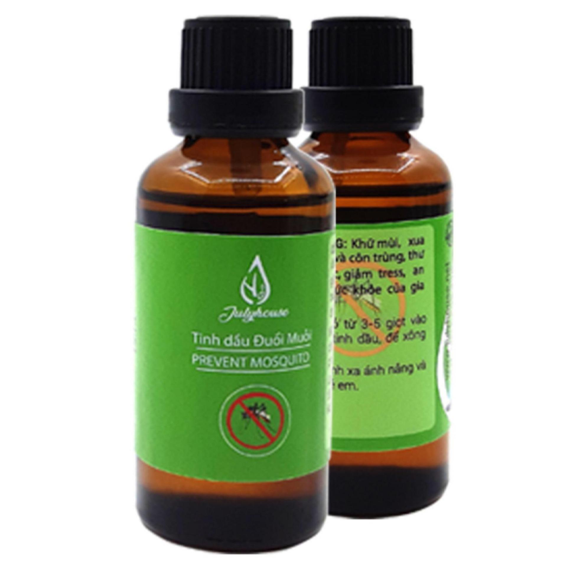 Set of 2 bottles of essential oil chasing mosquitoes wiping the pure floor