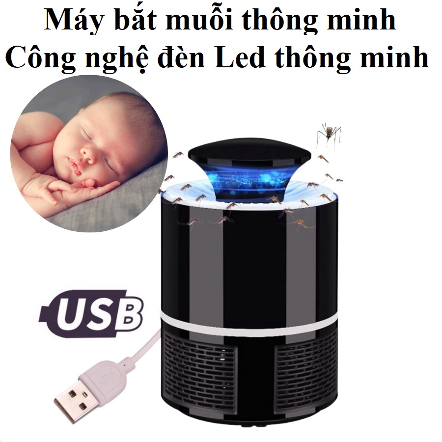 Đèn bắt muỗi, diệt côn trùng sử dụng công nghệ đèn led thu hút muỗi, an toàn hiệu quả