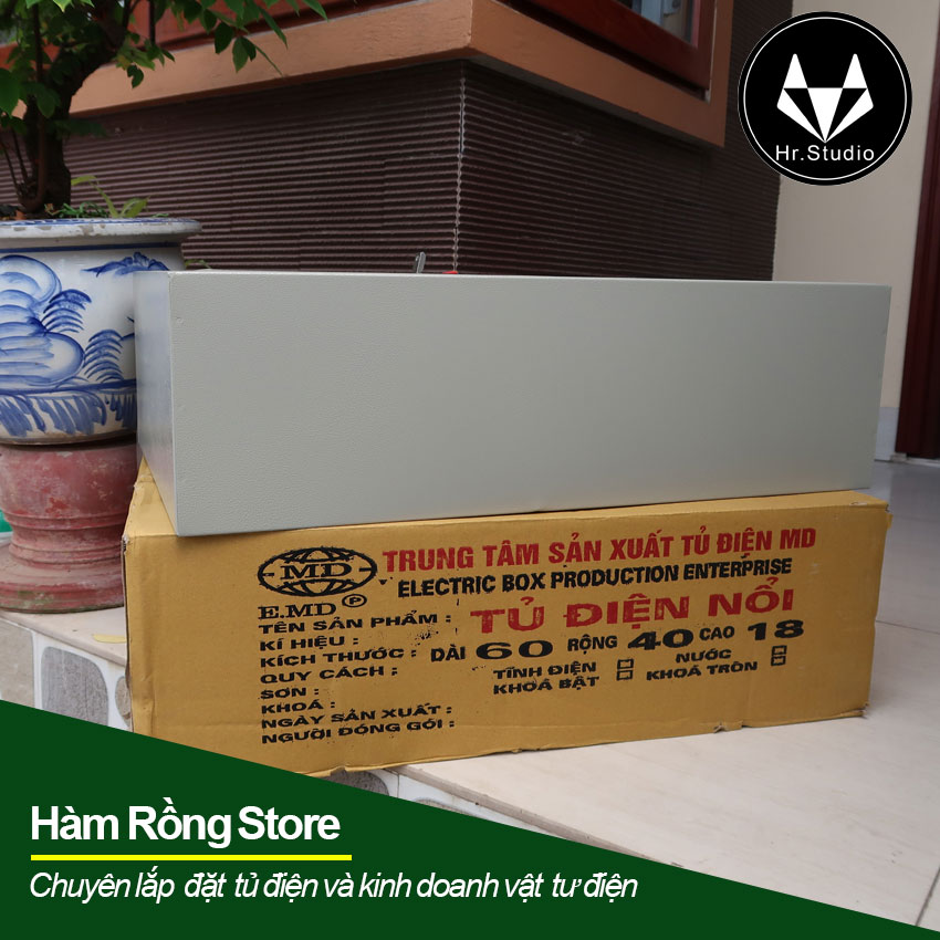 Vỏ tủ điện nổi 60x40x18 EMD sơn tĩnh điện công nghiệp