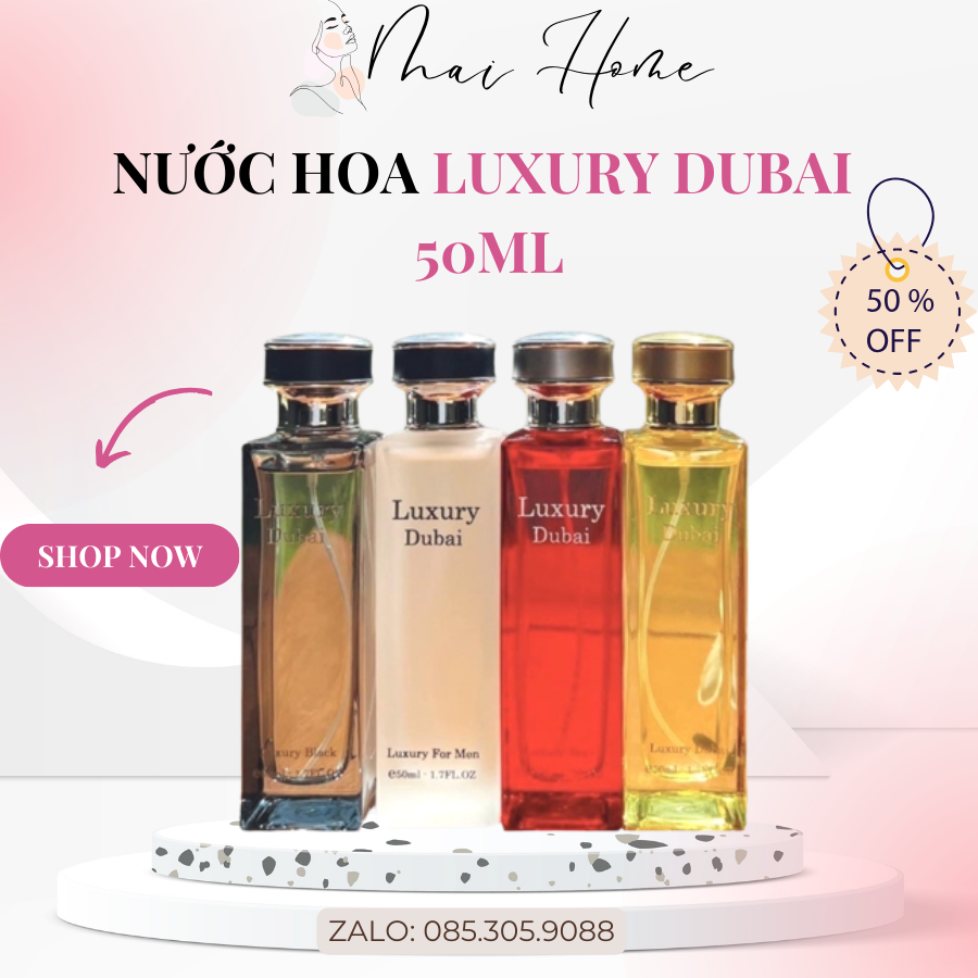 Nước hoa luxury dubai mới phiên bản nam nữ 50ml