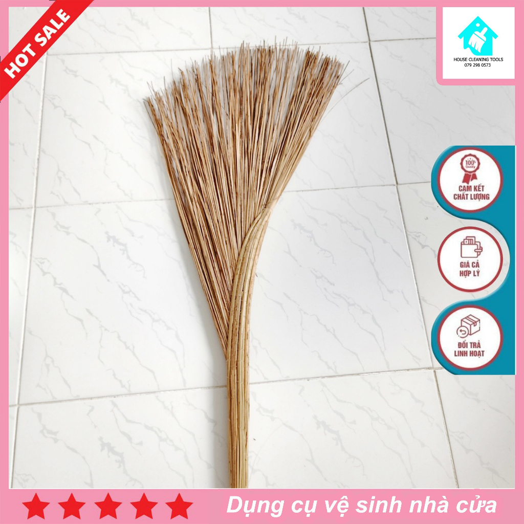 Chổi dừa quét nước quét sân -chổi rễ lớn - chổi chà - chổi xương chất liệu hoàn toàn tự nhiên