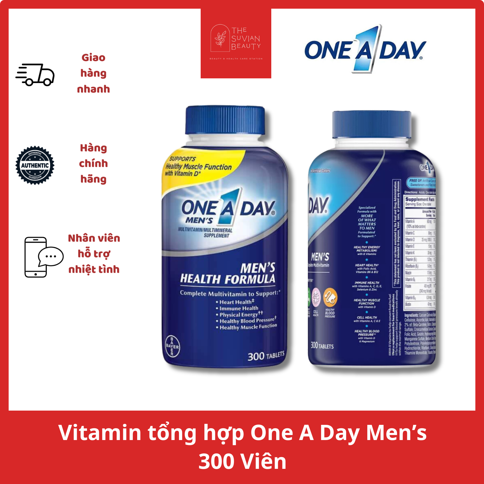 Date 2025 Vitamin tổng hợp One A Day Men s 300 Viên