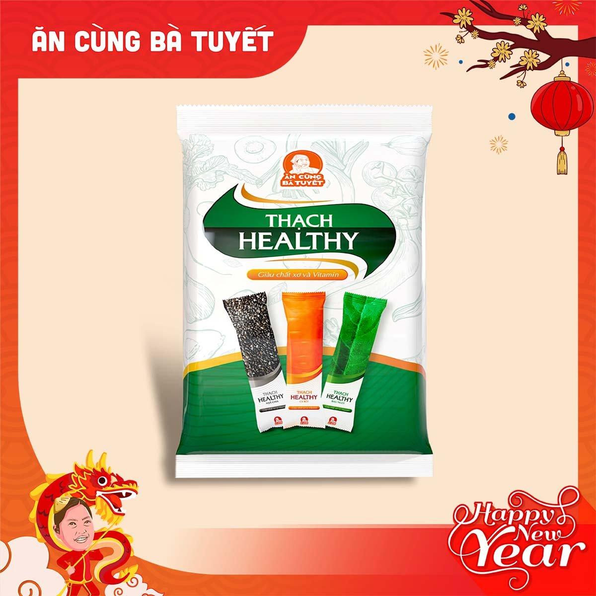 Combo 10 gói thạch rau củ ăn cùng bà tuyết đồ ăn vặt việt nam