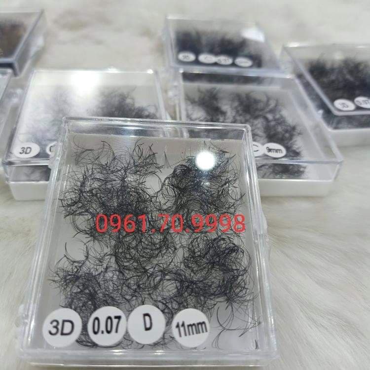 Hộp 1000 fan, Mi volum 3D 0.07, cong C, CC, D, đủ size 9-15mm