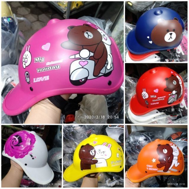 Nón bảo hiểm hello kitty nữ thời trang 💢 có lỗ để tóc 💢 kiều dáng thời trang năng động