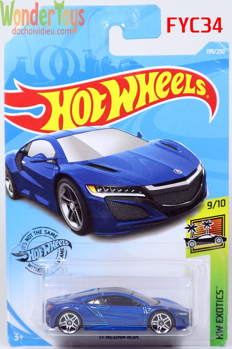 Xe Mô Hình Hot Wheels '17 Acura Nsx Collections Hw Exotics - 2019 - FYC34