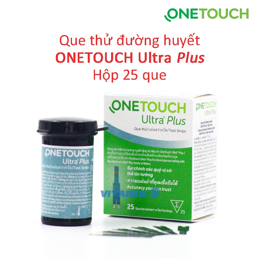 Que thử đường huyết Onetouch Ultra Plus Flex lọ 25 que