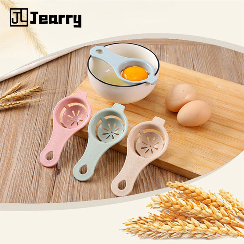 Jearry dụng cụ tách lòng đỏ trứng nhà bếp, dụng cụ chia trứng bằng rơm lúa mì cấp thực phẩm dụng cụ nấu ăn sàng trứng lòng trắng tách protein