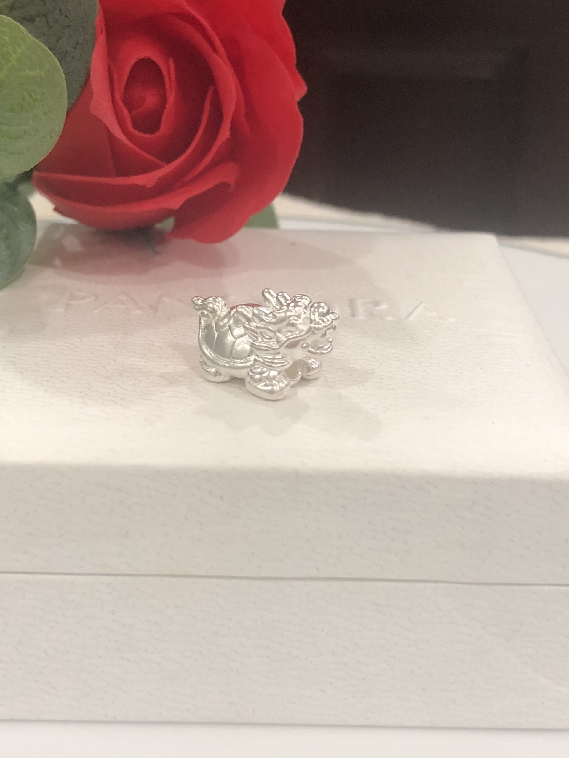 Charm long quy bạc & bạc Thái-Minh Tâm Jewelry