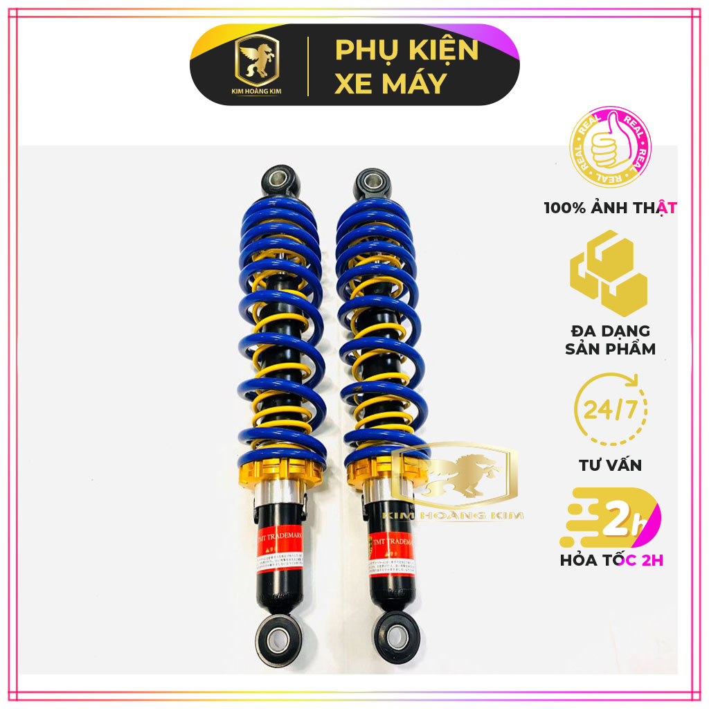 [ HCM ]  Phuộc 2 lò xo dành cho Wave,Dream (màu Xanh) , Uy Tín, Chất Lượng, Mua Ngay