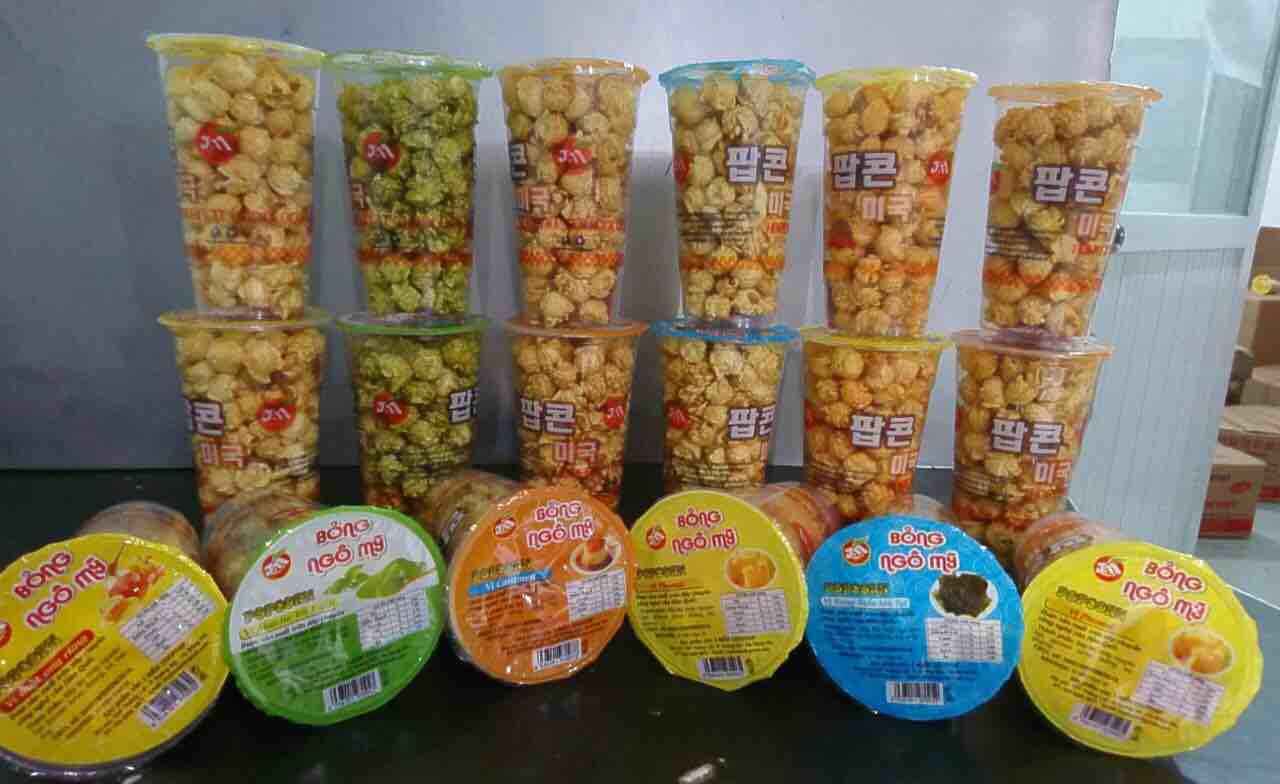 Bỏng Ngô thơm ngon vị caramen, phô-mai, mật ong, trà xanh hộp 90g