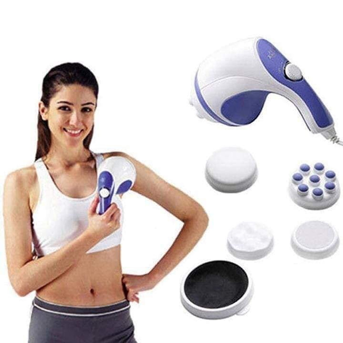 May Mat Xa Lung Vai Máy massa trị liệu Massage cầm tay 5 đầu