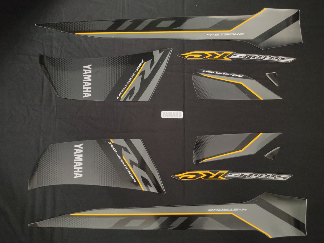 BỘ TEM RỜI XE SIRIUS RC 3 LỚP ĐỜI 2018  (MÀU ĐEN)