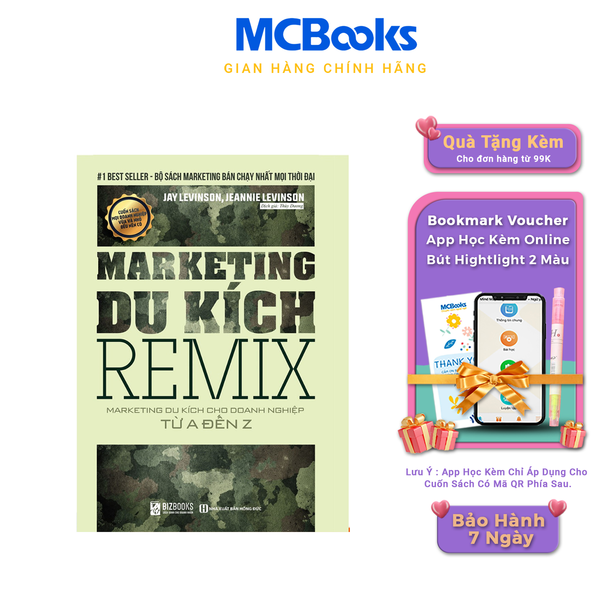 Sách - Marketing Remix - Marketing Du Kích Cho Doanh Nghiệp Từ A-Z - Bizbooks - McBooks