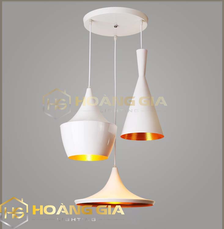 Đèn thả trần - Đèn thả - Đèn thả bàn ăn - Bộ 3 đèn thả bàn ăn BILI phong cách châu Âu - Tặng kèm 3 bóng LED cao cấp - Bảo hành 12 tháng