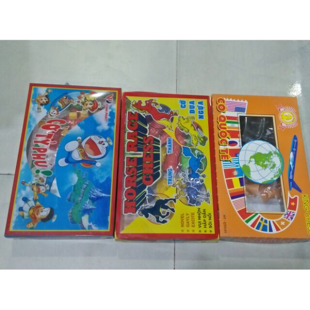 [HCM]Cờ vua Cờ cá ngựa  Cờ tỉ phú bàn bằng giấy