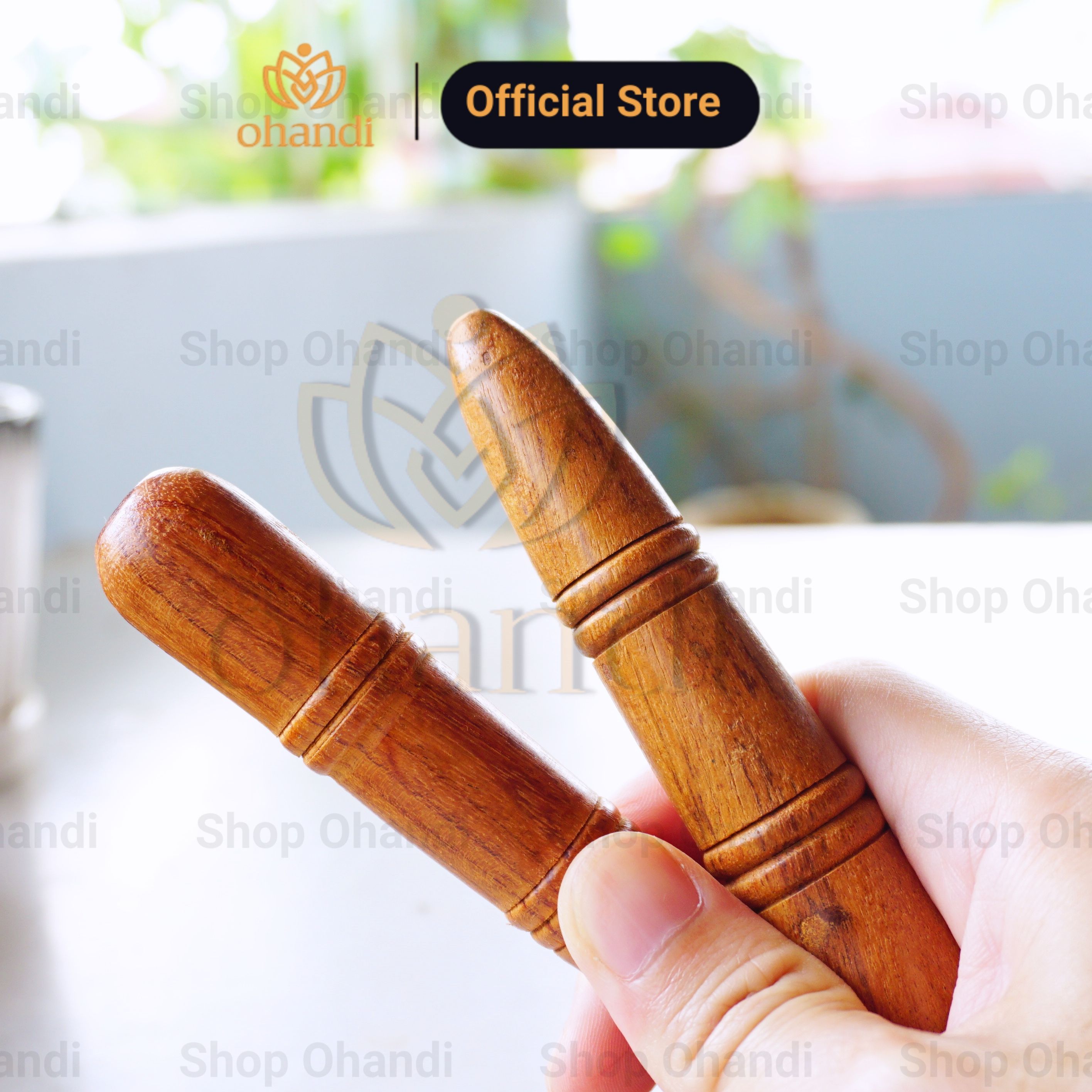 Dụng Cụ Cây Bấm Huyệt Bằng Gỗ Dạng Thanh Dài - Hỗ trợ bấm huyệt ấn huyệt bàn chân hiệu quả | Ohandi Shop