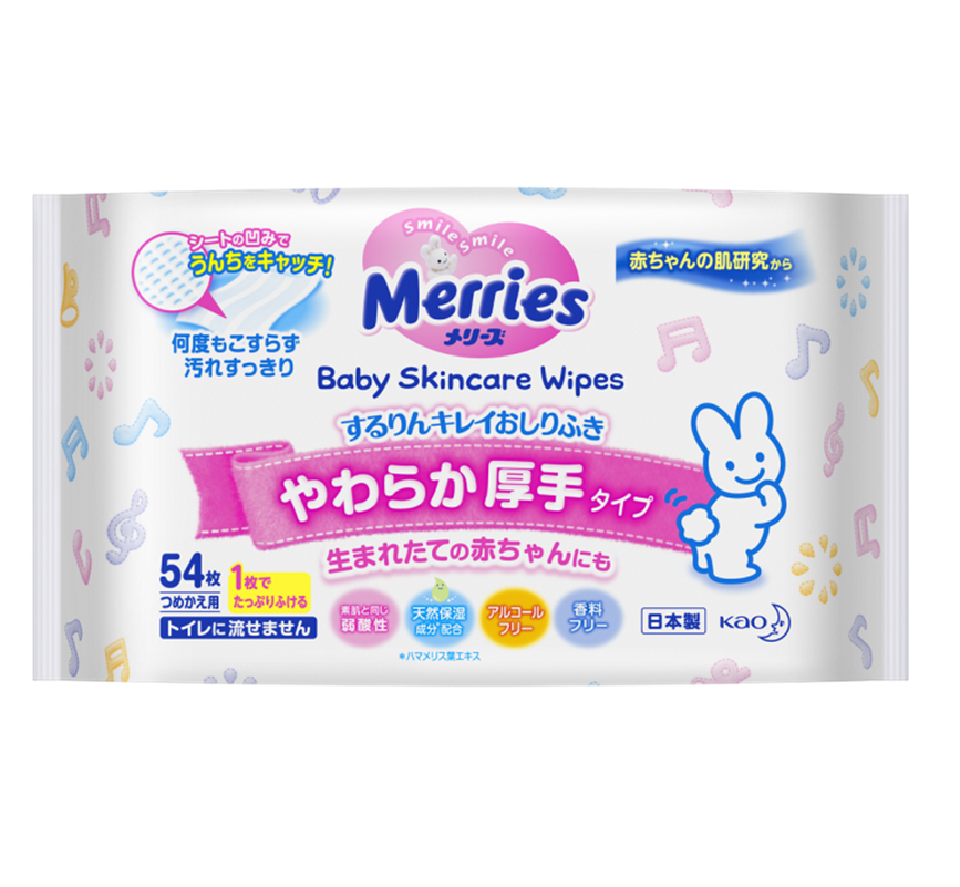 Merries - Gói Giấy ướt 54 pcs