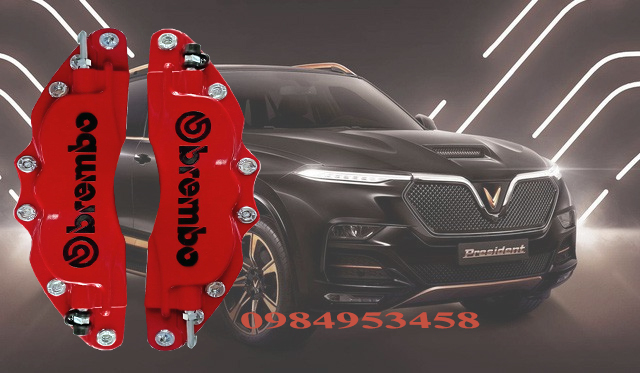 Vinfast Lux a với bộ ốp phanh 2 chiếc cao cấp trang trí bánh xe ô tô