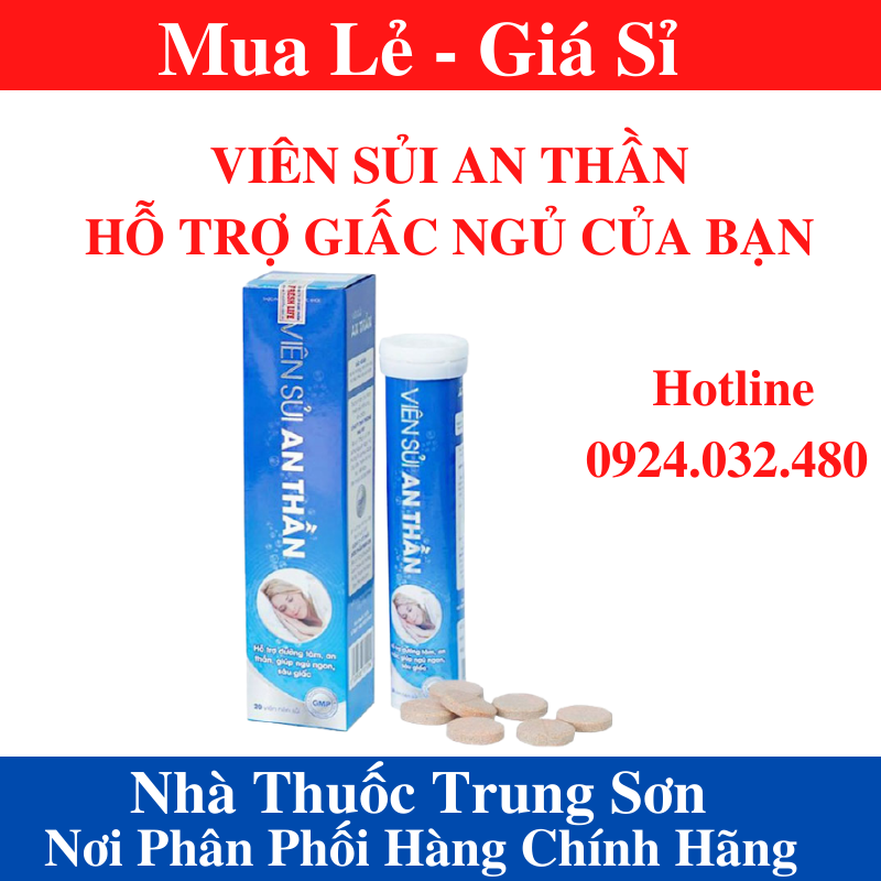 Viên sủi an thần - hỗ trợ dưỡng tâm an thần - ngủ ngon yên giấc- ts001