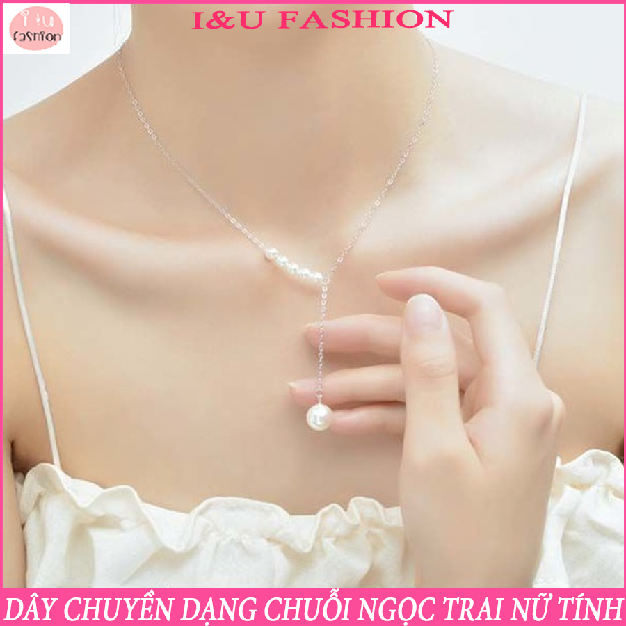 Dây chuyền Vòng cổ ngọc trai sợi mảnh đơn giản tinh tế , thanh lịch cho nữ  2 màu Bạc Vàng  - Có chọn màu VC-26