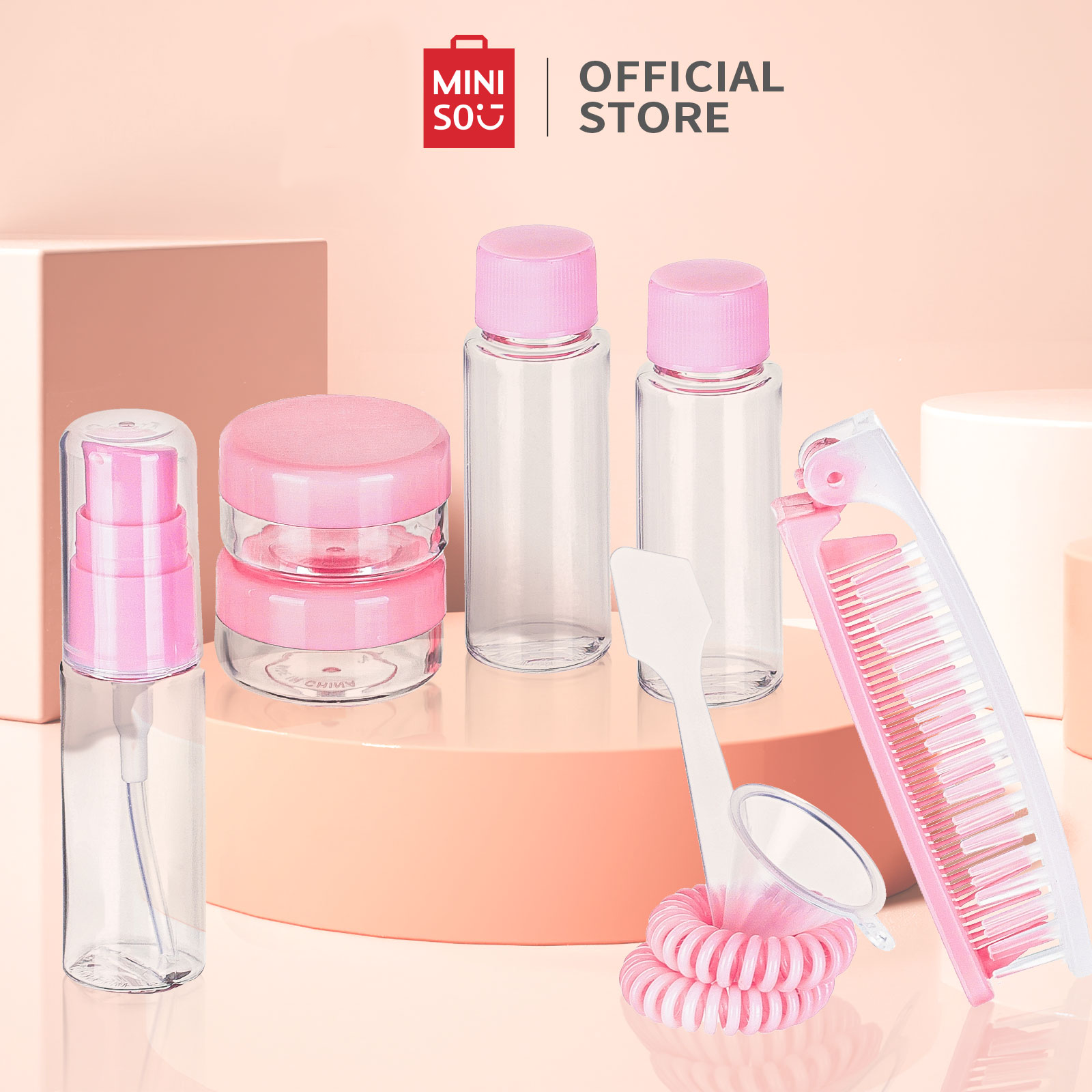 Bộ Chiết Mỹ Phẩm Du Lịch 11 Món Miniso nhỏ gọn, tiện lợi
