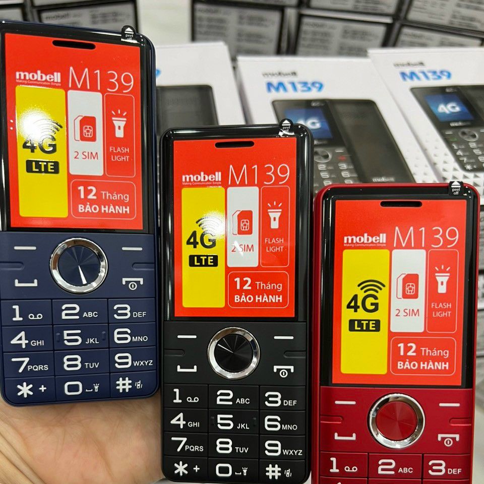 Điện thoại giá rẻ có 4g mobell m139, 2sim - nghe nhạc chụp hình