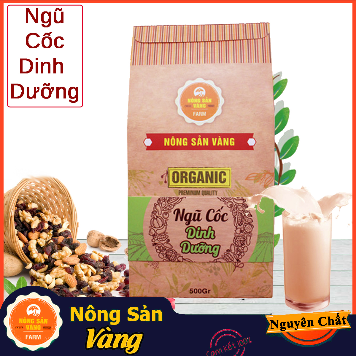 [HCM]Bột Ngũ Cốc Dinh Dưỡng Cao Cấp 500gr gồm nhưng loại (gạo lức đậu nành (đậu tương) yến mạch vừng đen ( Mè đen) ngô đậu xanh đậu đỏ đậu đen hạt sen)