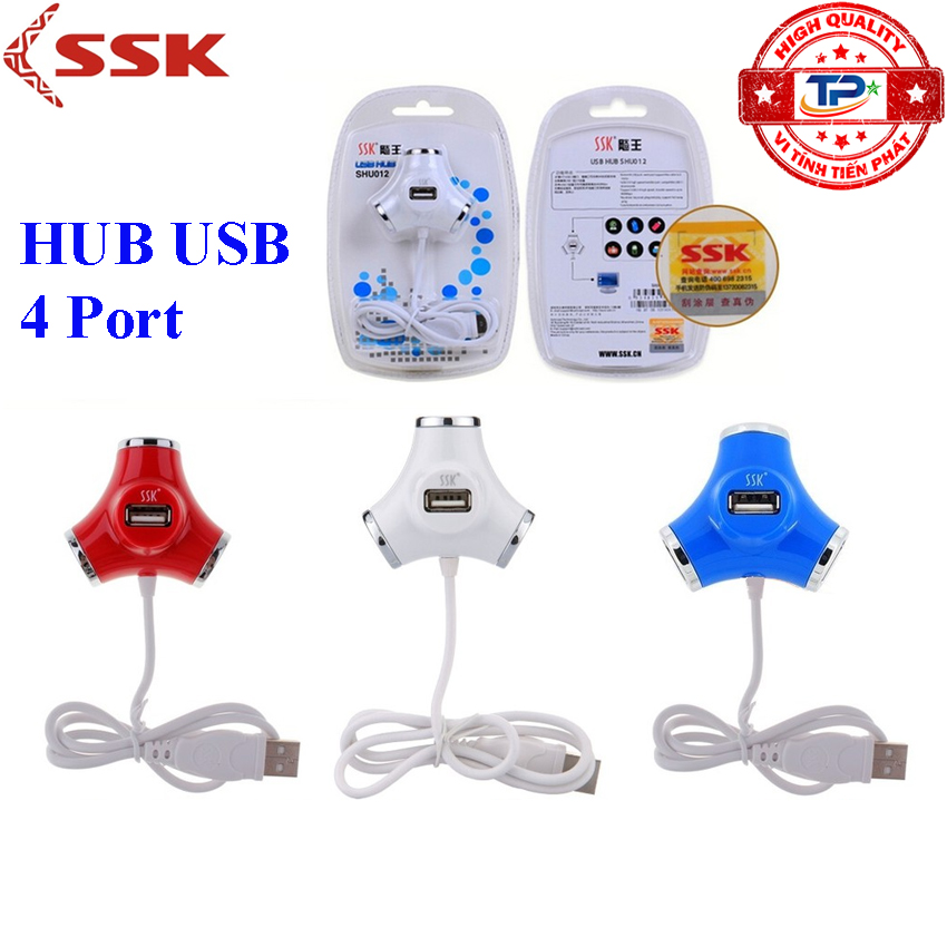 Bộ chia cổng usb - hub usb 4 cổng ssk shu012