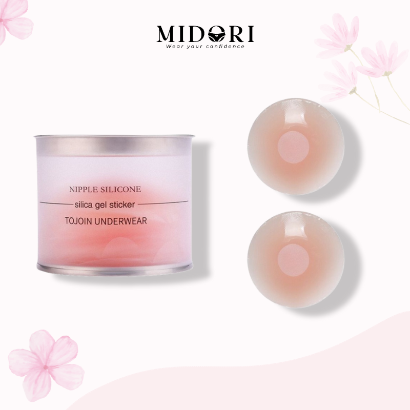 Miếng dán ngực che đầu ti, Áo dán ngực silicon che nhũ hoa Pink05