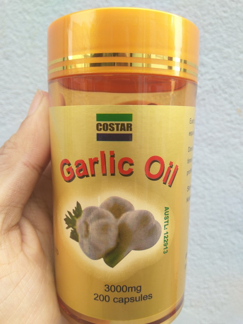[HCM]Tinh dầu tỏi Costar Garlic Oil 3000mg 200 viên của ÚC