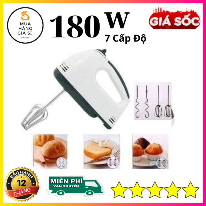 Máy Đánh Trứng Scarlet 7 Tốc Độ, Máy Đánh Trứng Cầm Tay 7 Tốc Độ, Máy Đánh Trứng Cầm Tay Mini, Máy Trộn Bột Đa Năng, Máy Đánh Tạo Bọt Cafe, May Danh Trung, May Tron Bot Da Nang, Nha Bep, Làm Bánh