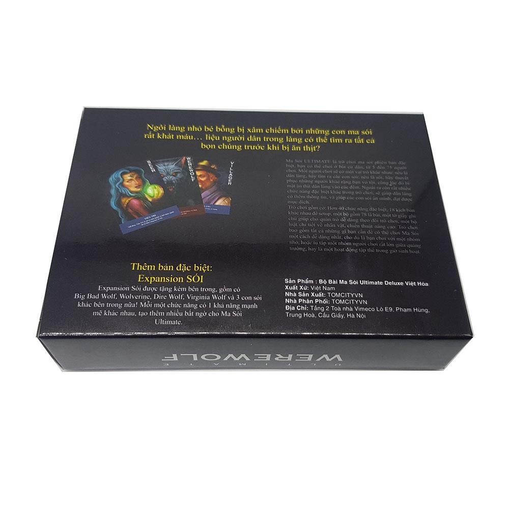 ☍✻ Bộ Bài Ma Sói Ultimate Deluxe Việt Hoá hộp mềm Giá Rẻ 2020